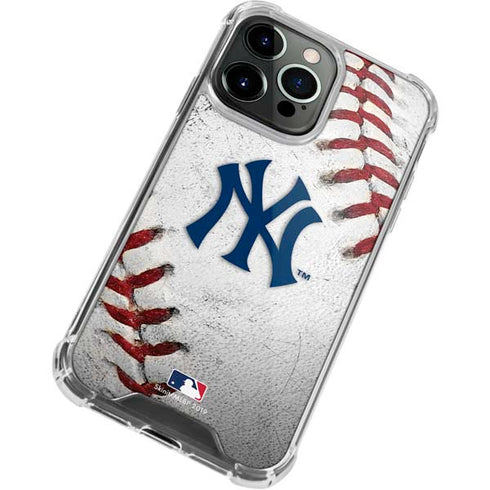 MLB New York Yankees Game Ball iPhone 15 Pro Clear Case